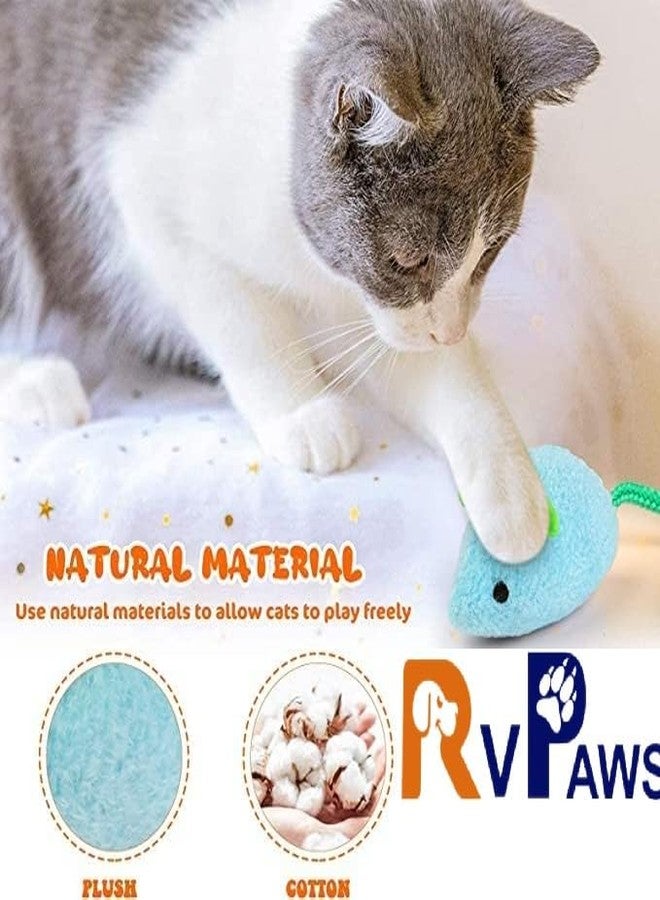 Pups&Pets لعبة قطط إبداعية من السيزال من Pups&Pets، فأر مزيف قطيفة - قد يختلف اللون (عبوة من قطعة واحدة) - Image 2